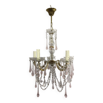 Lustre marie thérèse cristal 5 lumières