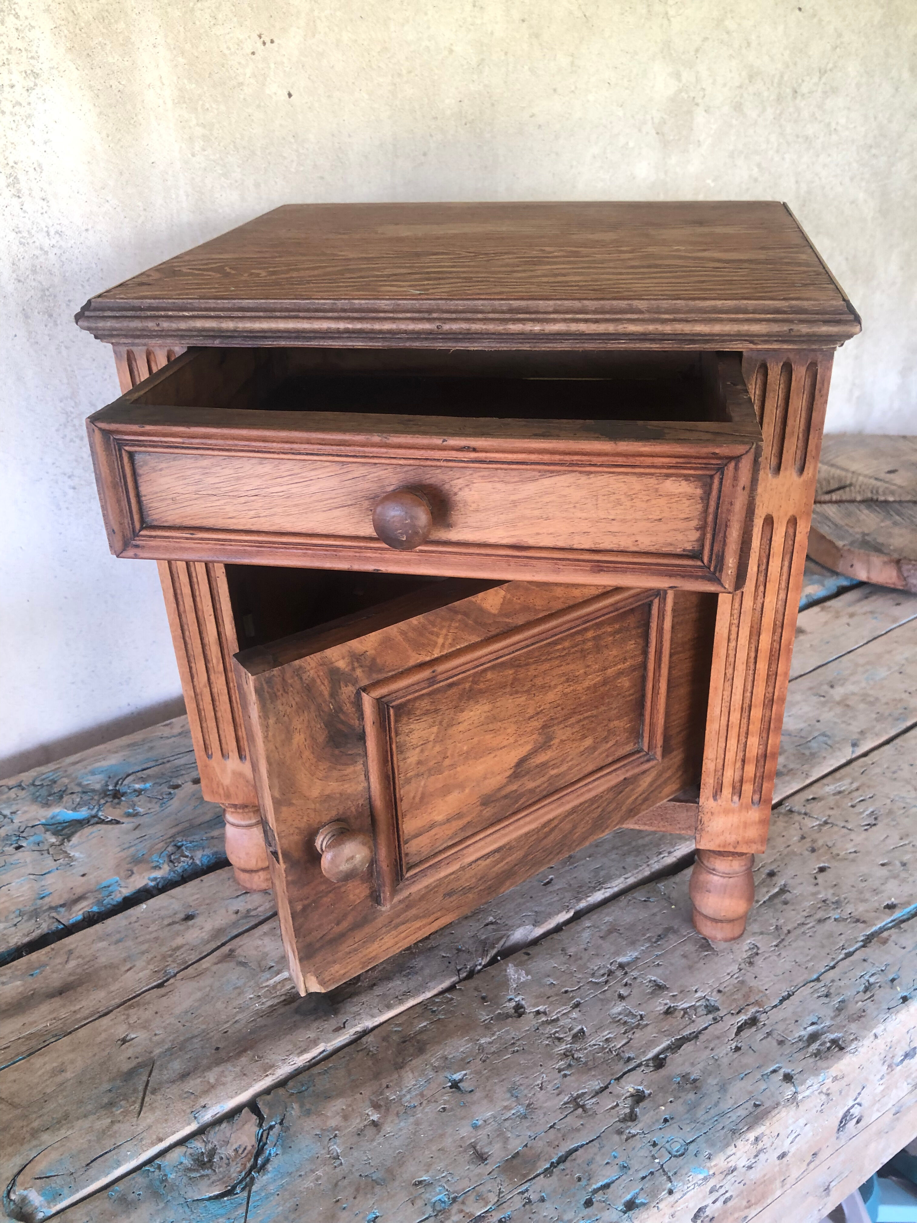 Antique bedside table
