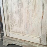 White patinated wardrobe