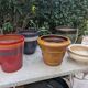 Set of 5 ceramic flower pots