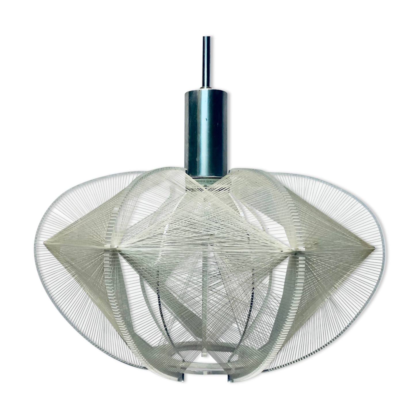 Sompex pendant lamp of perspex made by Paul Secon