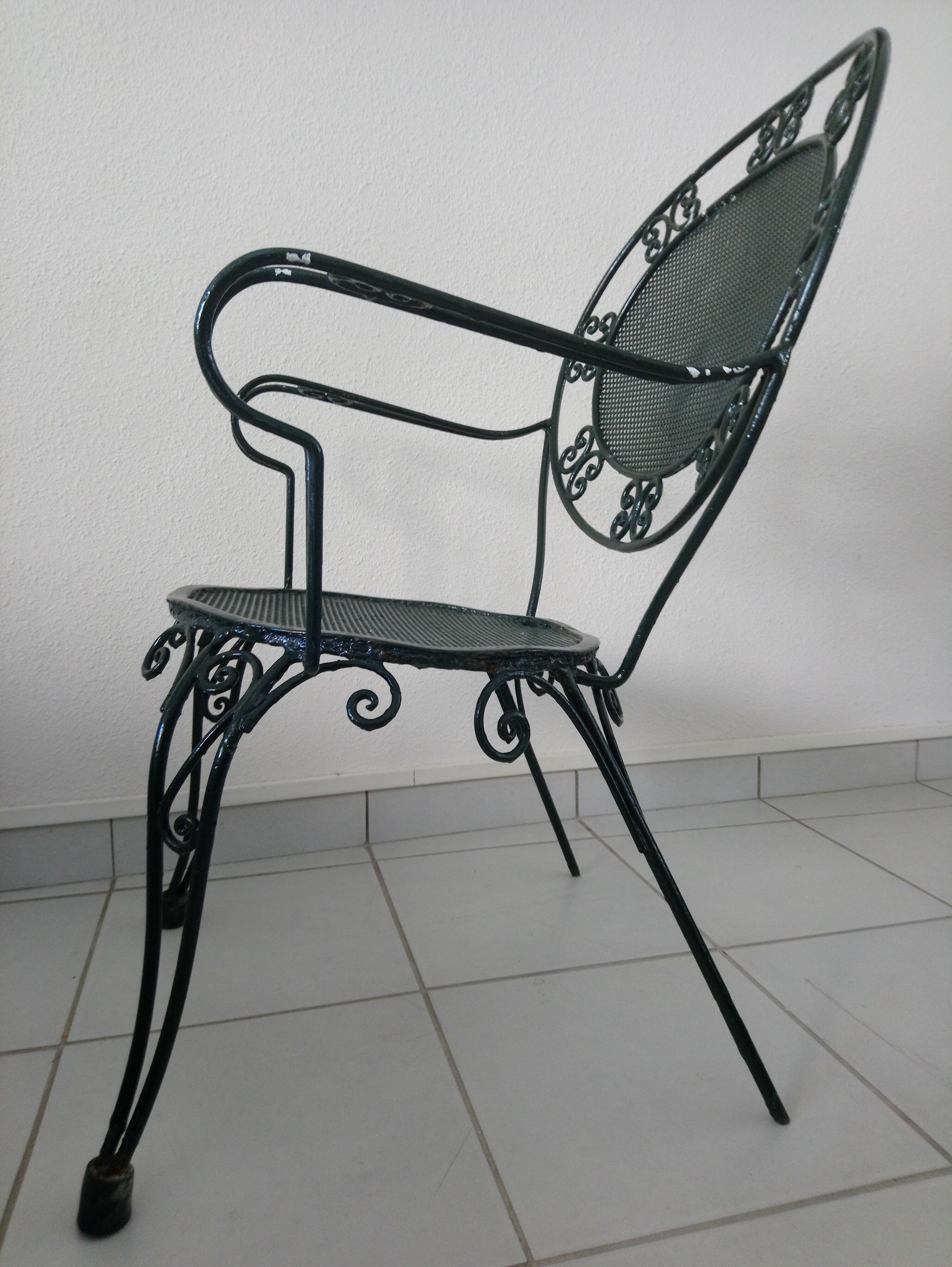 Garden set in wrought iron 60s