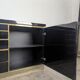 Enfilade laquée noire de Jean Claude Mahey