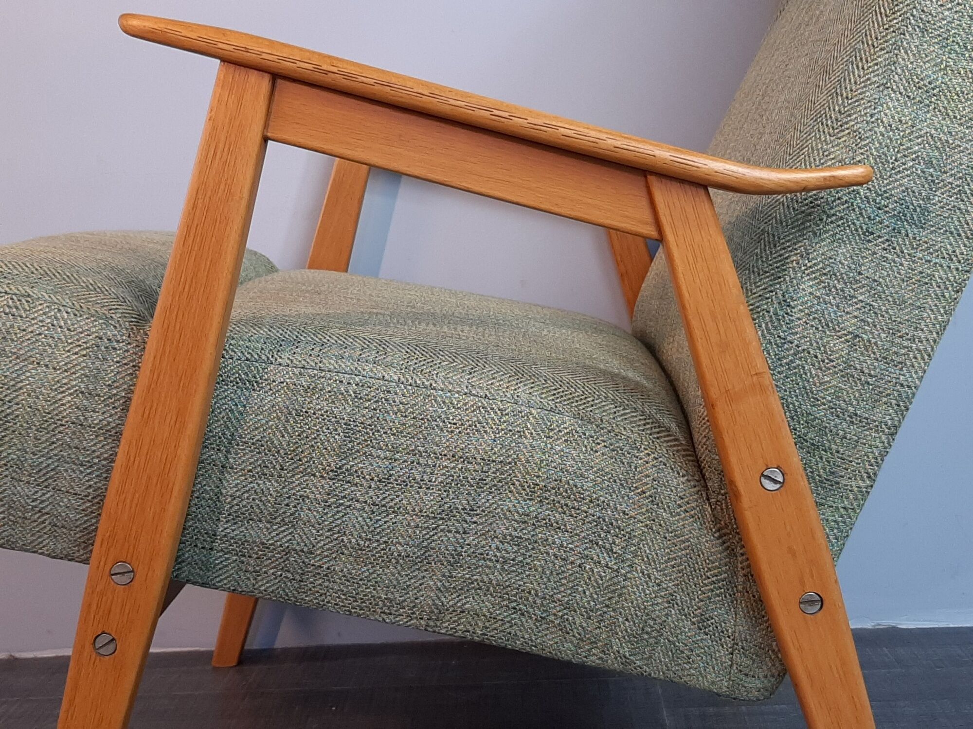 Pair of Interier Praha chairs, Czechoslovakian vintage 1960s