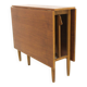 Teak drop-leaf dining table, "Pedro" K-O Westberg, Sweden, 1950