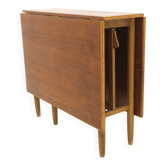 Table de salle à manger en teck à battants, "Pedro" K-O Westberg, Suède, 1950