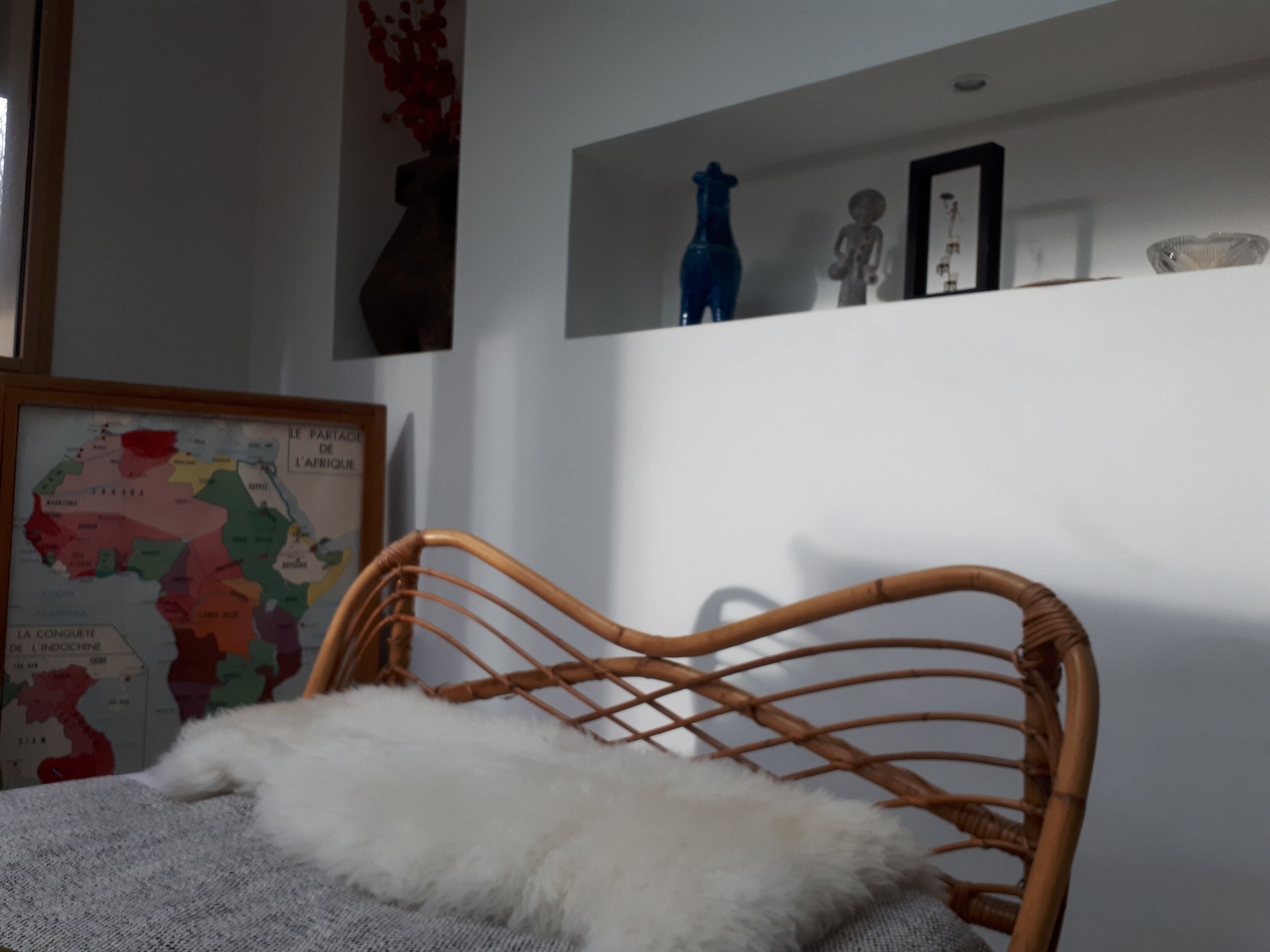 Rattan bed from the 1960s