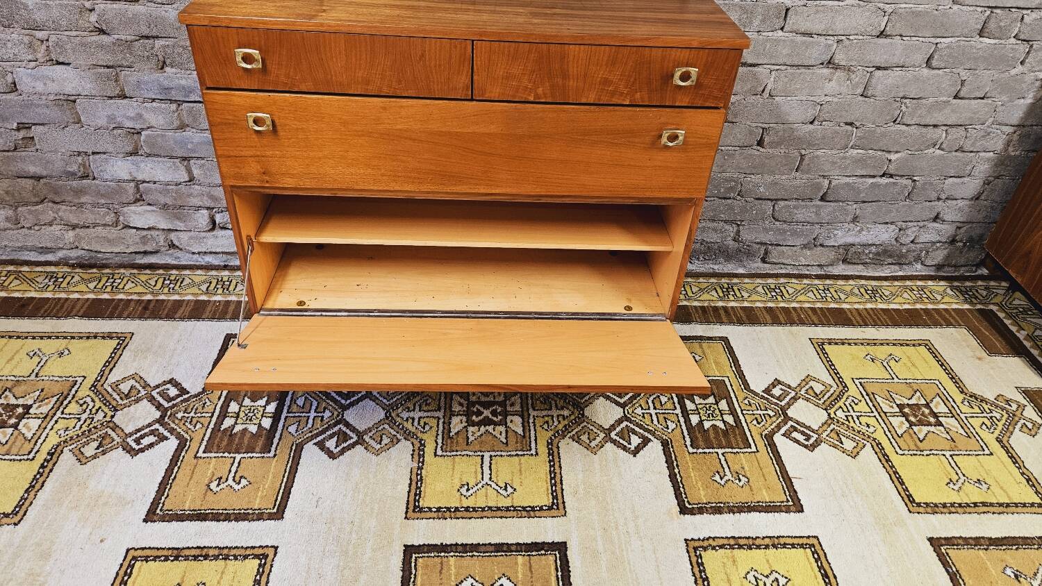 Petite enfilade 2 tiroirs 2 portes année 1960 vintage