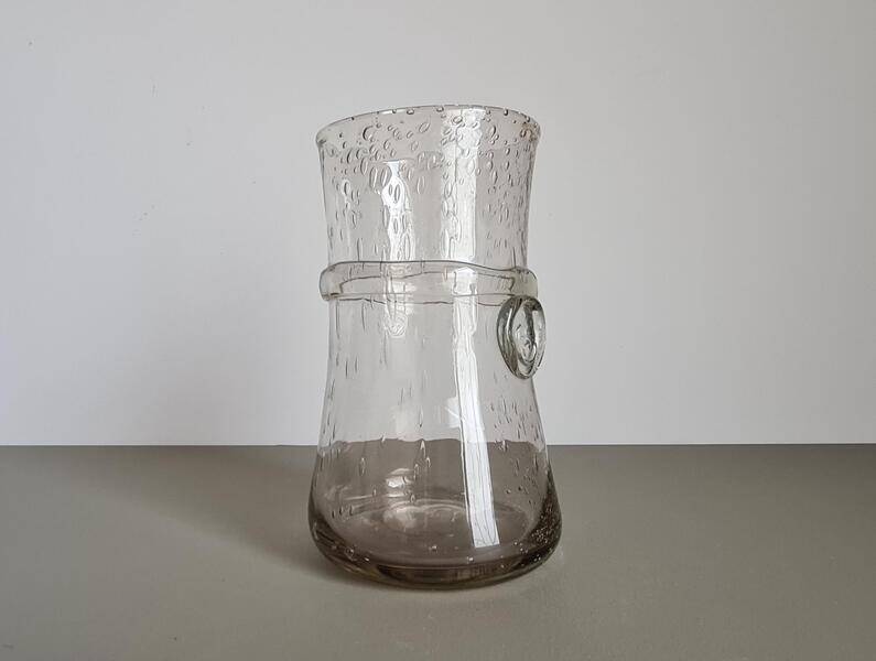 Bubble glass vase from Biot, France | Hand-blown vintage