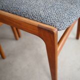 Set of six teak chairs, Danish design, 1960s, production: Denmark