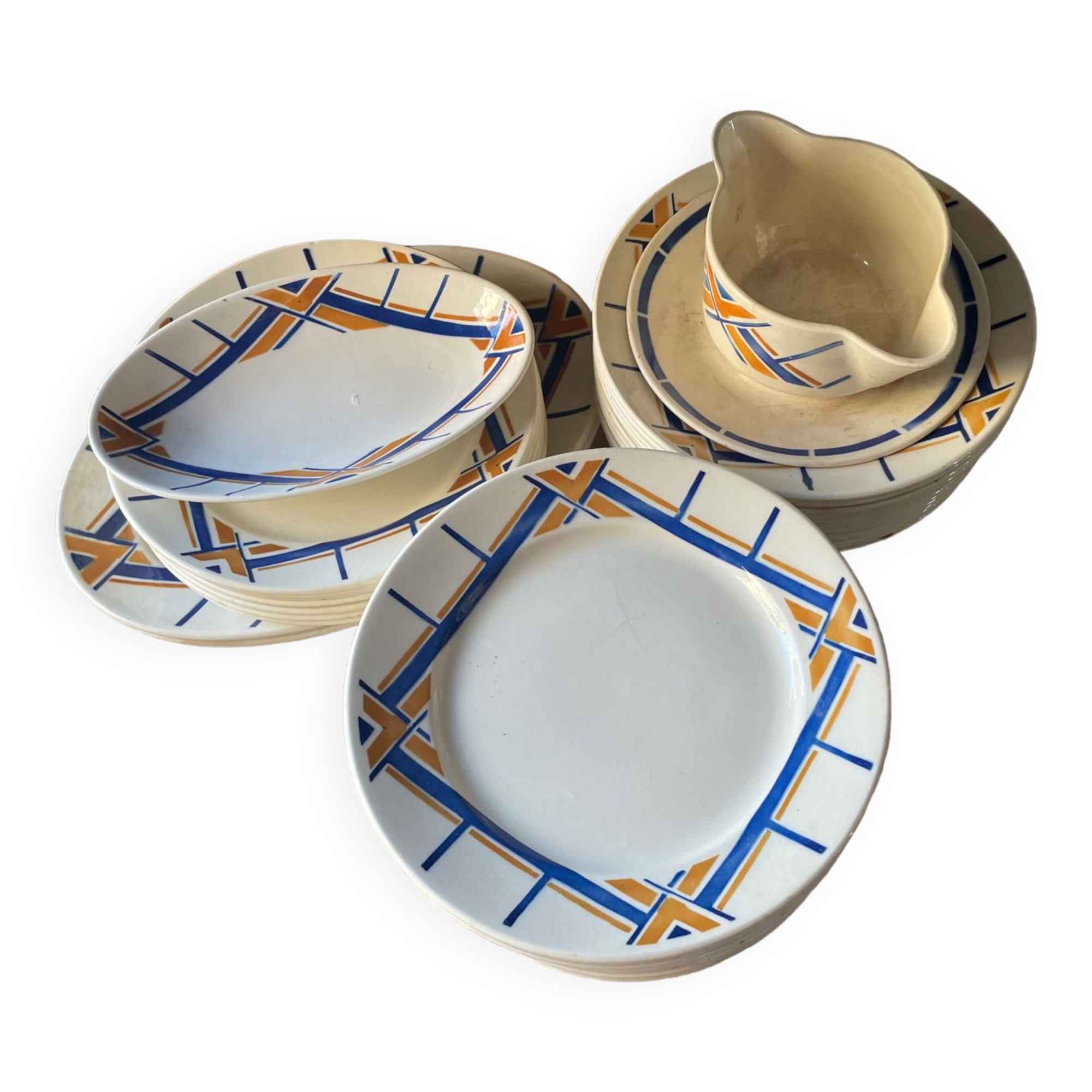 Badonviller 42-piece service - Elbeuf model