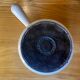 Vintage Le Creuset enameled cast iron fondue pot from the 1970s