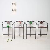 Bar chairs (4), Memphis, 1980