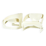 Set of 2 Model 4801 Armchairs by Joe Colombo for Kartell, 1960s