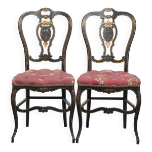 Ensemble de 2 chaises - nacre