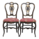 Set of 2 antique French Napoleon III chairs inlaid with mother-of-pearl