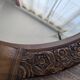 Art Deco walnut mirror