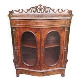 Napoleon III period display cabinet in rosewood.