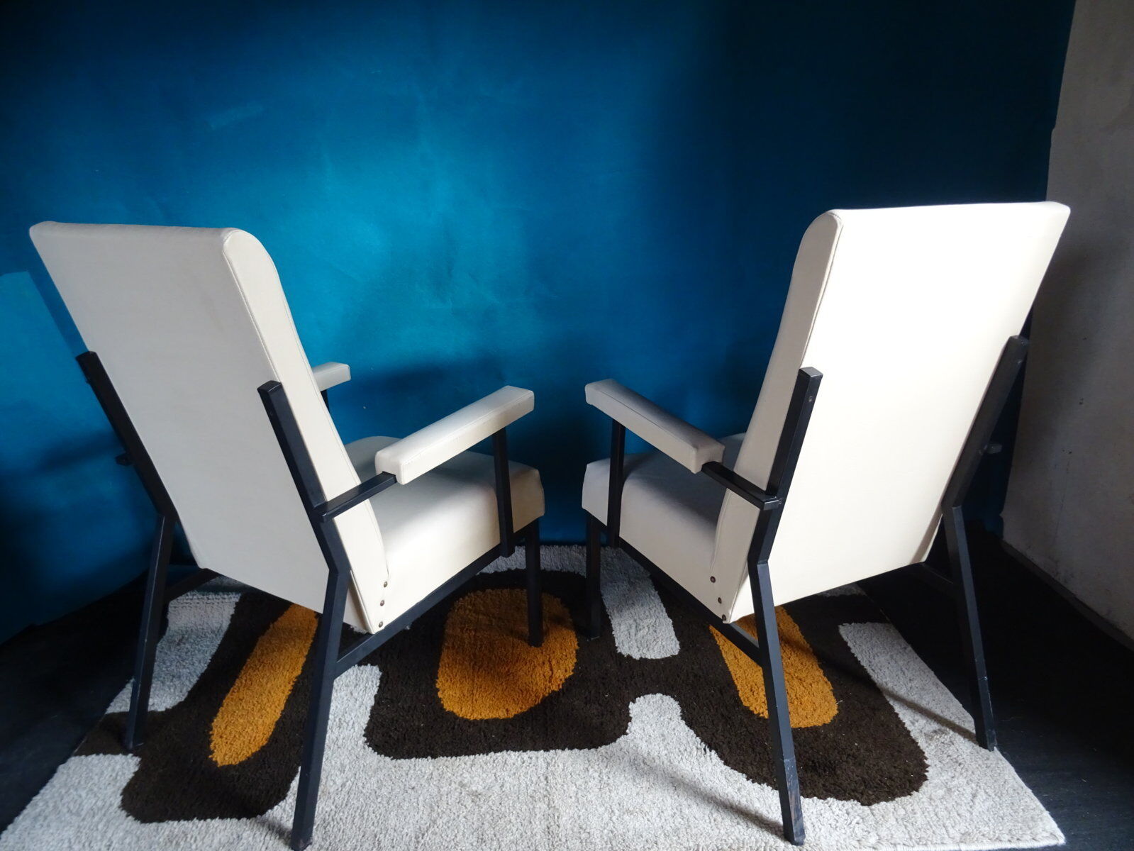 Pair of modernist armchairs