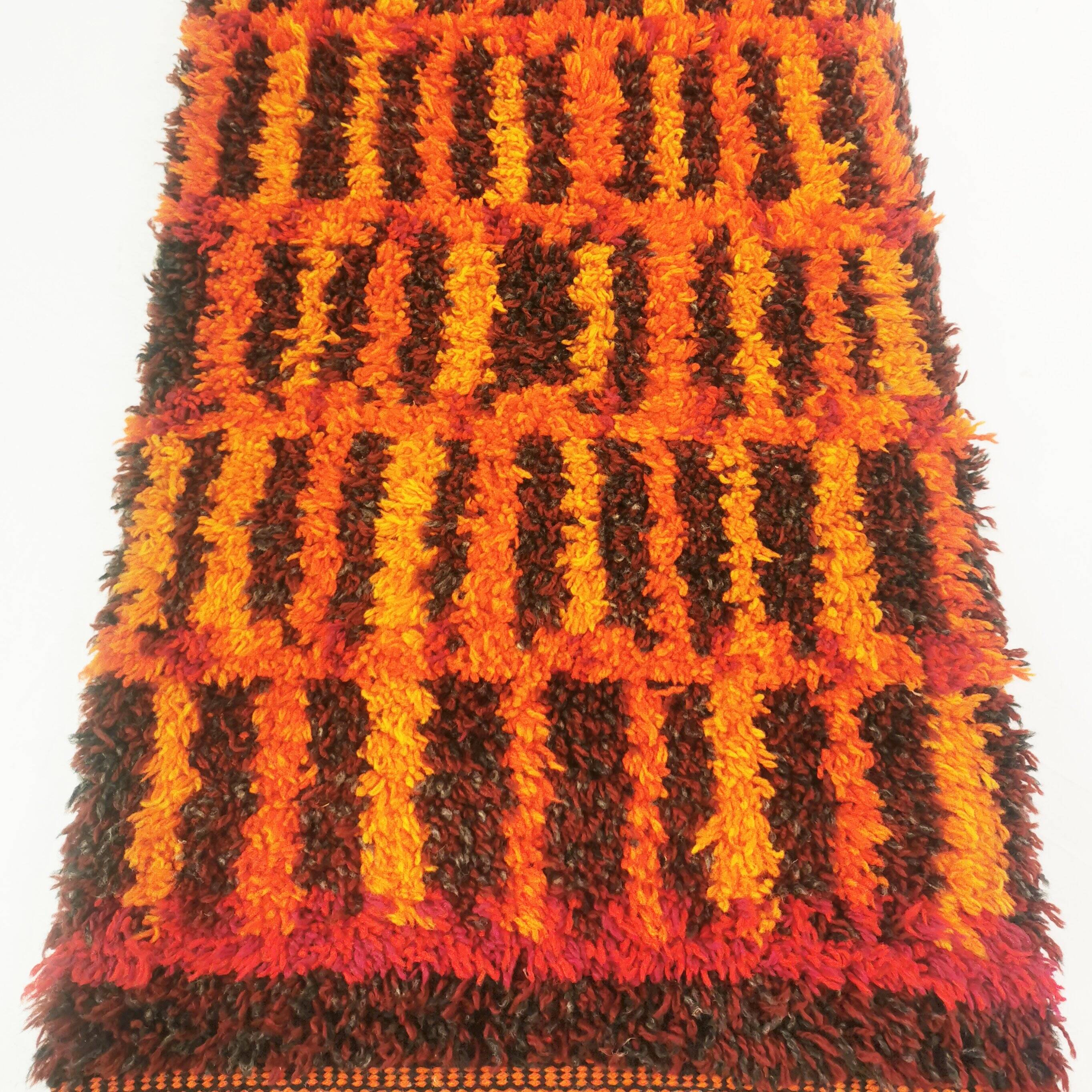 Tapis space age, Danemark, années 1960.