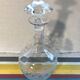 Carafe avec bouchon verre ciselé service vin vintage