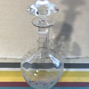 Old Carafe - Glass Bouchon Chiselled Vintage Wine Service