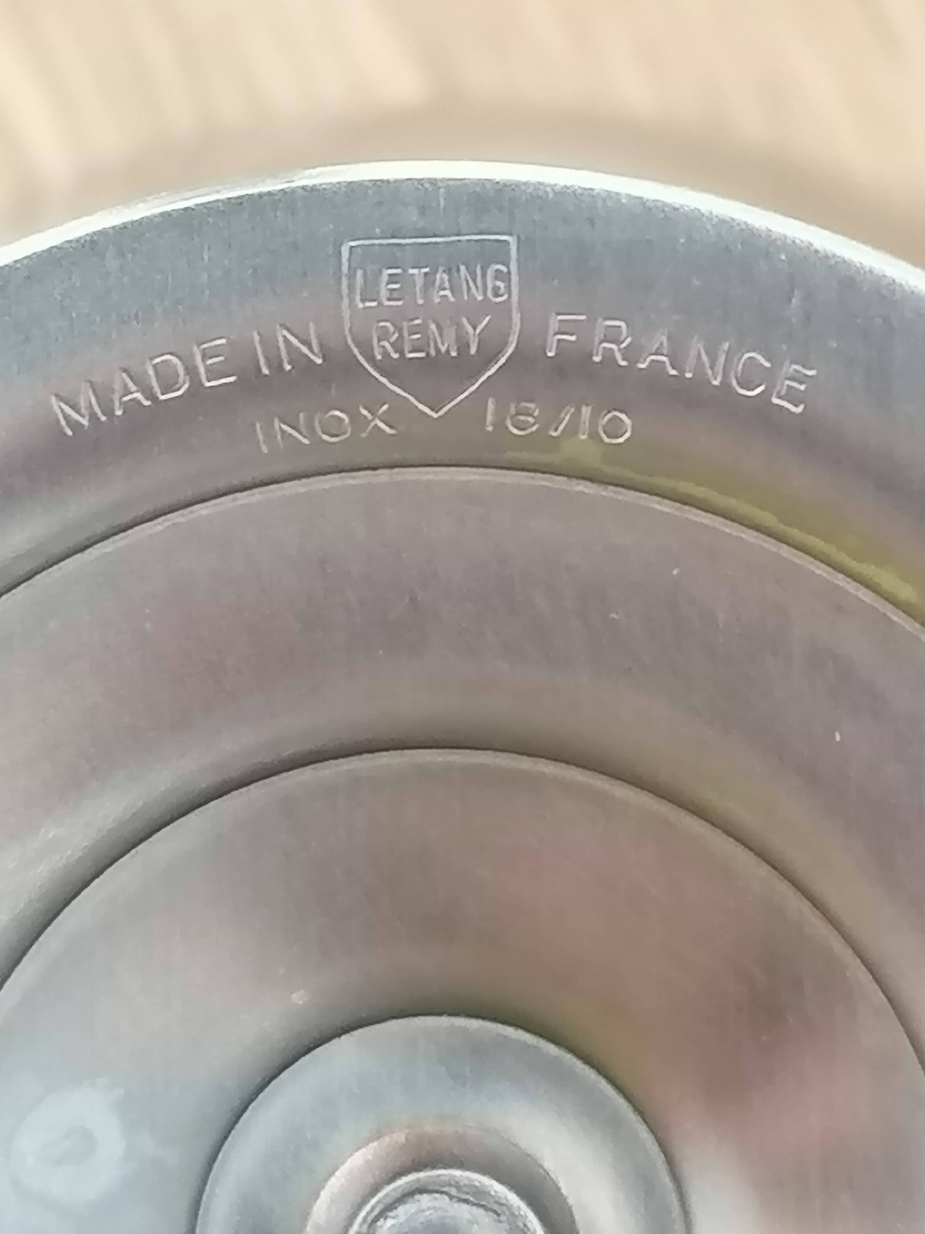 6 ice cream bowls Remi Letang stainless steel 18/10