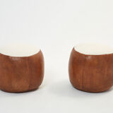 Rare set of sofas croissant 1970