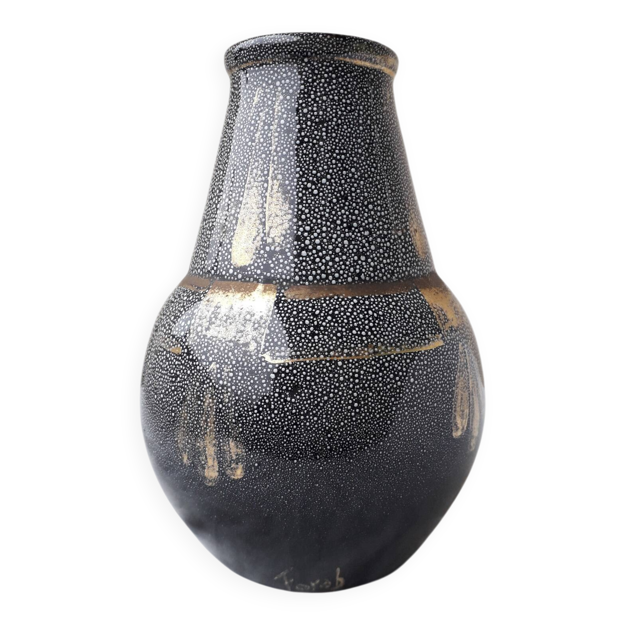 Vase céramique moucheté Forah