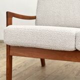 Mid Century Modern 3-Seat Sofa, Ole Wanscher for France & Son, Senator Teak, Danish Design Couch
