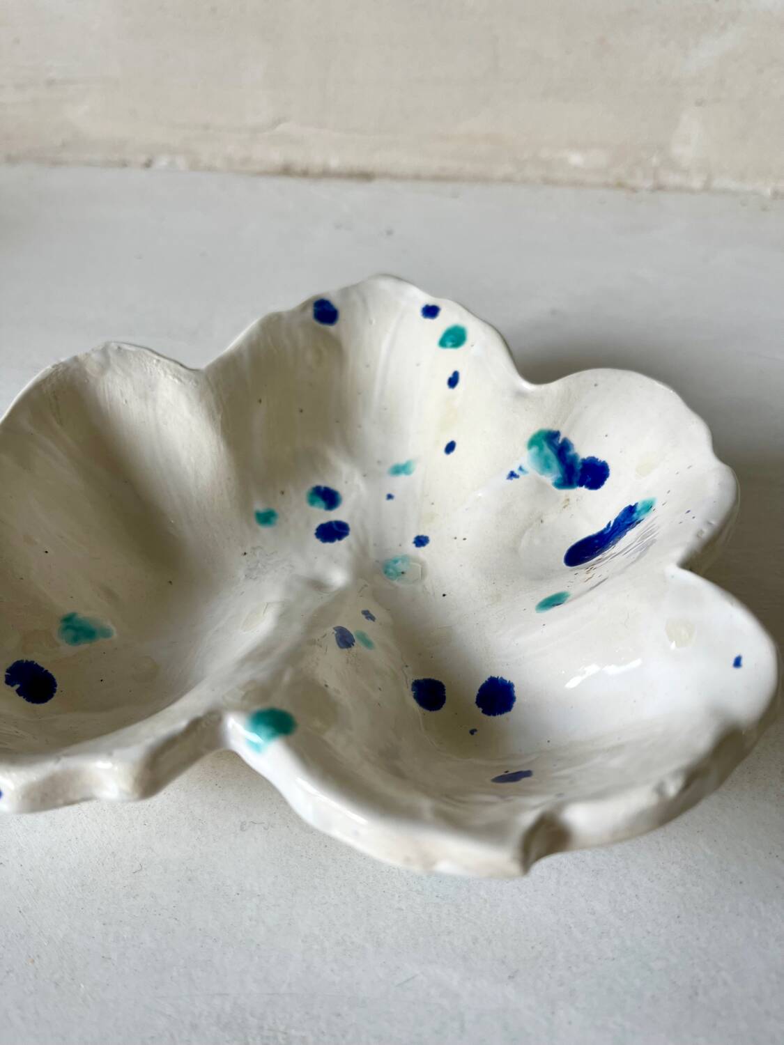 Speckled ceramic bowl