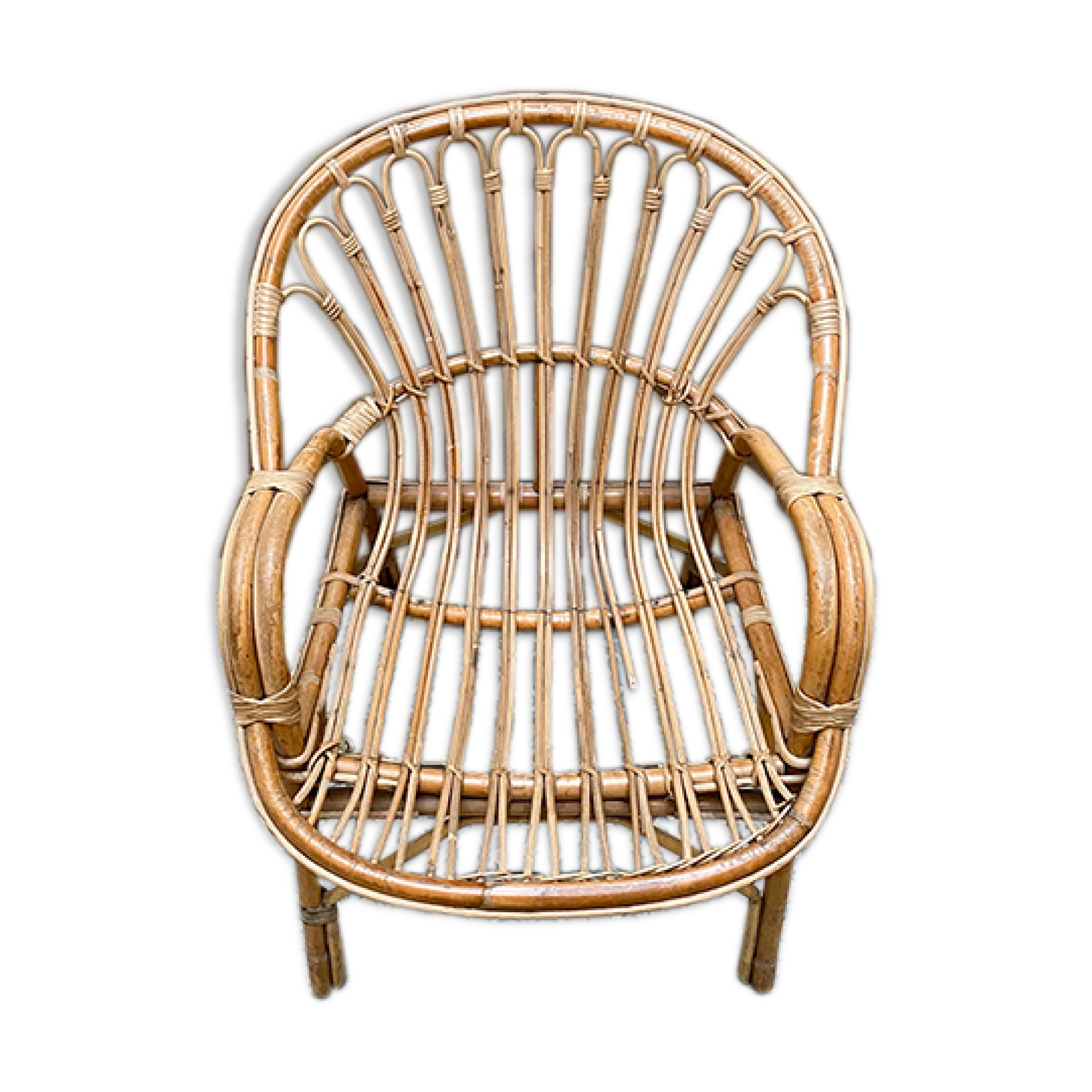 Rattan armchair