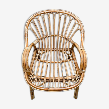 Rattan armchair