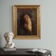 19th century Italian Impressionist female portrait painting