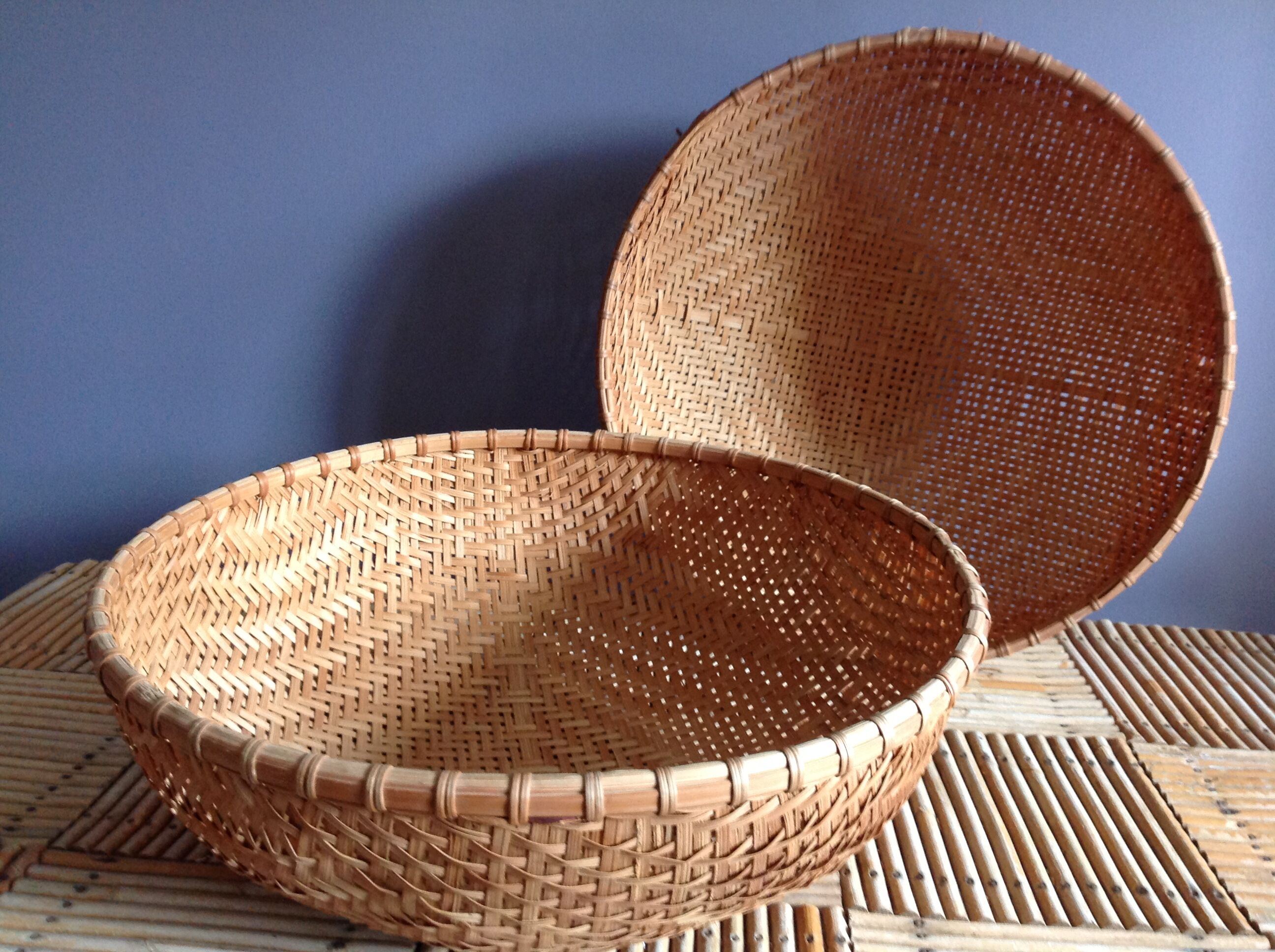 Vintage basket duo