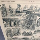 Vintage map of North Africa 1922