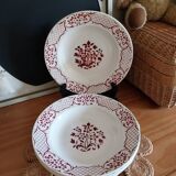 Digoin Sarreguemines deep plates Versailles model