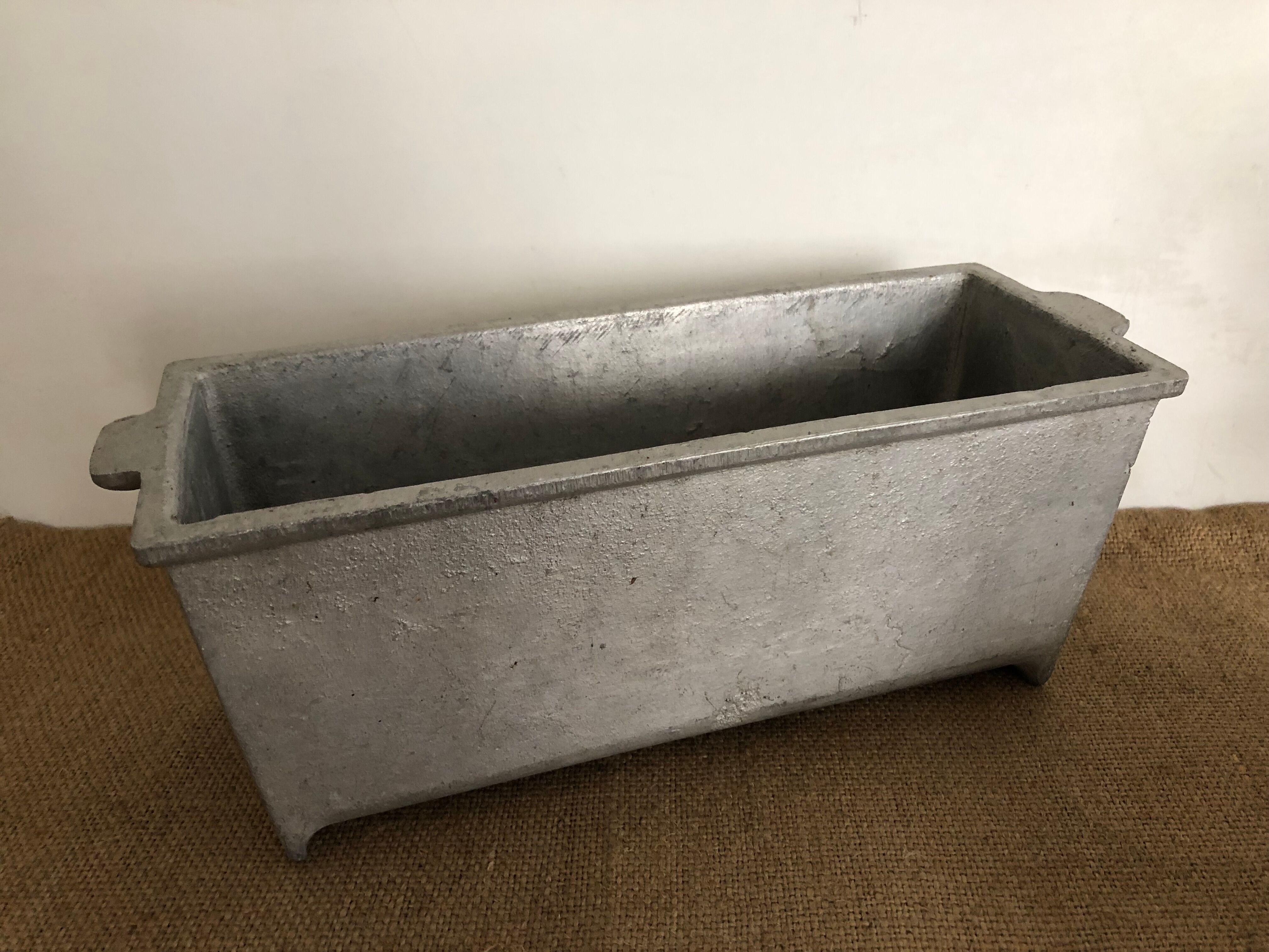 Planter, old cast aluminum mold