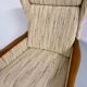Vintage Casala wingback armchair with ottoman, 1970s design