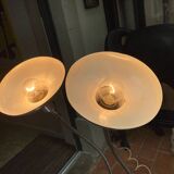 Floor lamp, two arms, modular in the Pierre Folie style