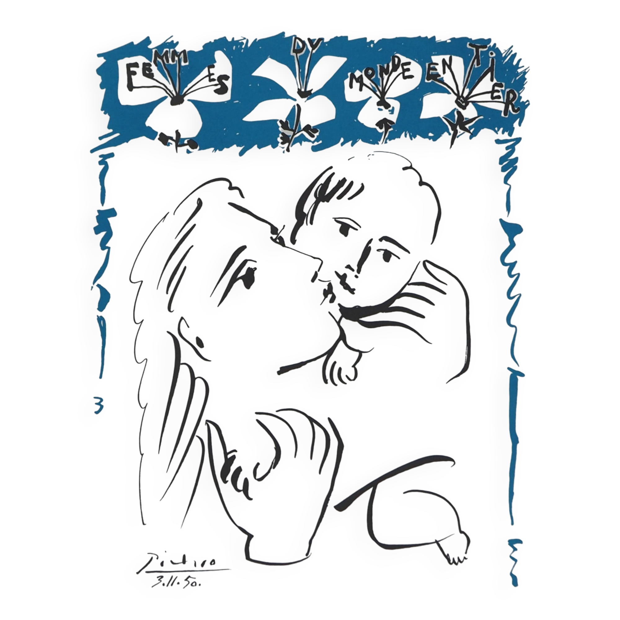 Pablo PICASSO: Maternal Love, signed lithograph