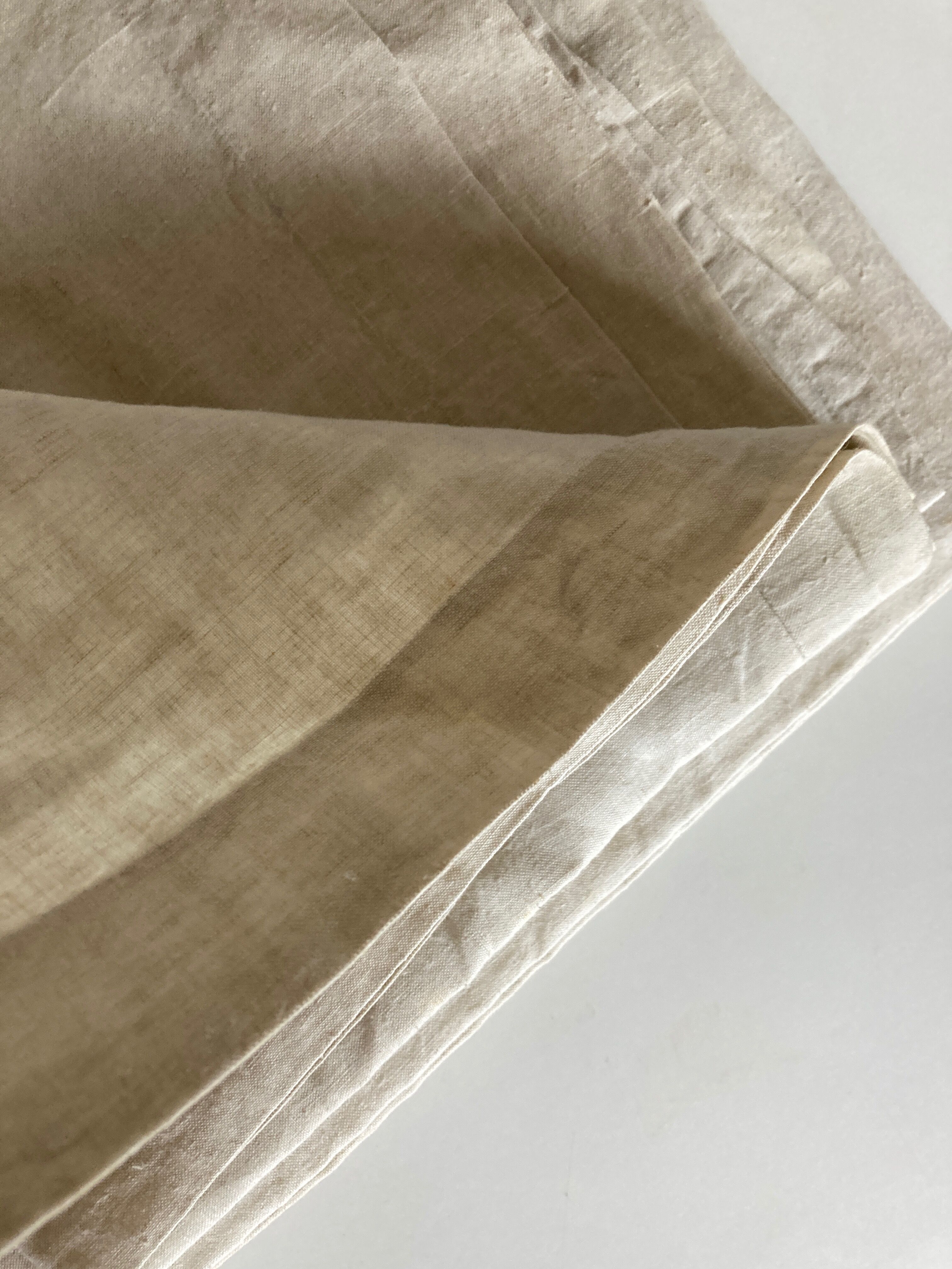 Country sheet 19th in fine linen canvas not sold reserve linen