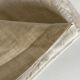 19th-century campaign sheet in fine unbleached linen, reserve linen.