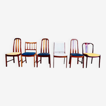 6 Stühle Teakholz Kirschbaumholz