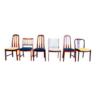 6 Stühle Teakholz Kirschbaumholz