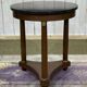 Empire-style side table from the 1950s in mahogany and black marble