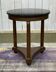 Empire-style side table from the 1950s in mahogany and black marble