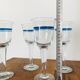4 Danish Holmegaard “Blue bell” glasses signed