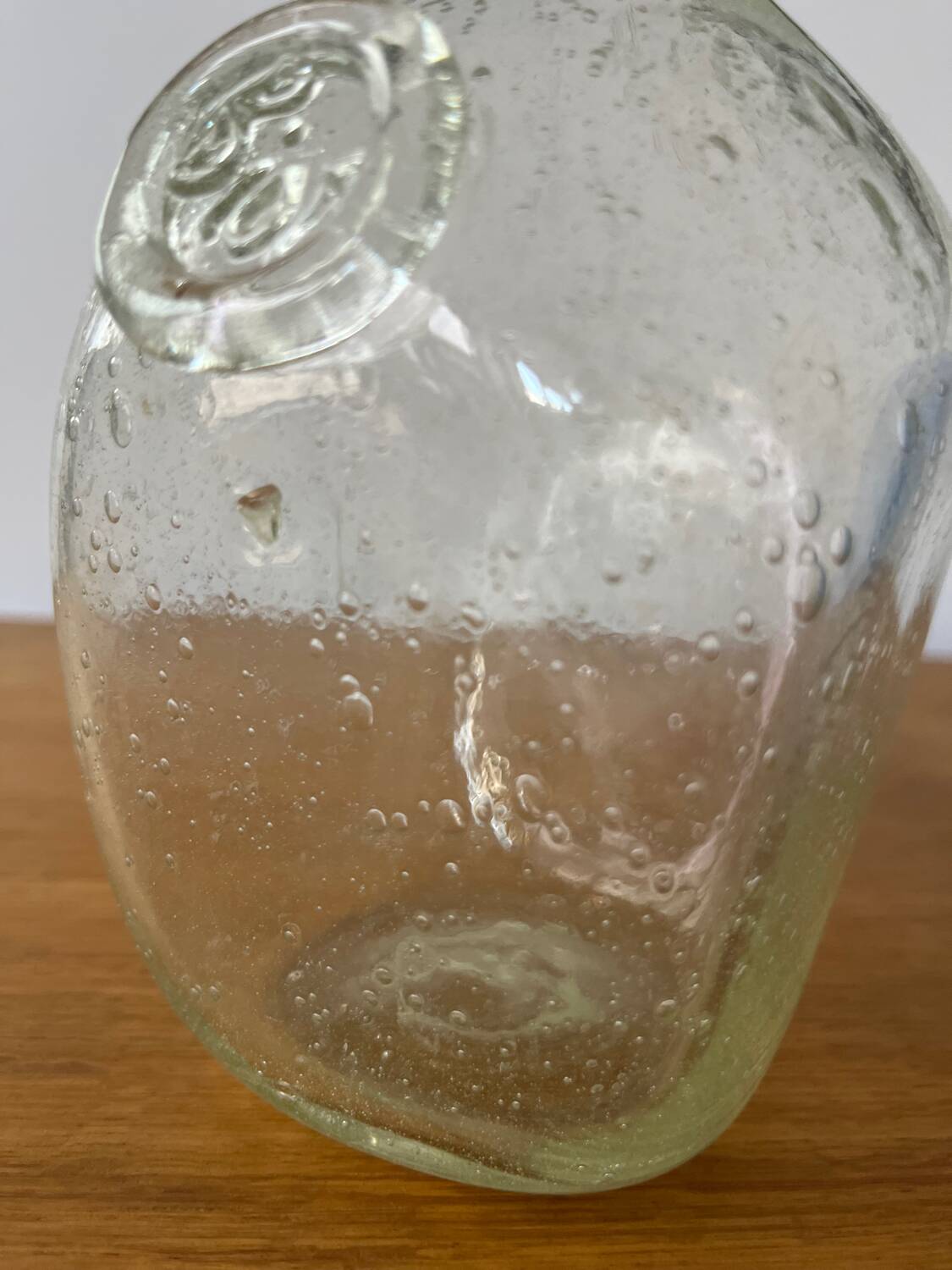 Biot bubble glass pitcher bottle