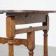 Round, folding antique 18th-century French wine/country table